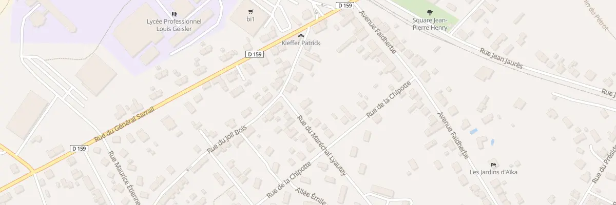 Plan du 1T Rue Marechal Lyautey à Raon-l’Étape