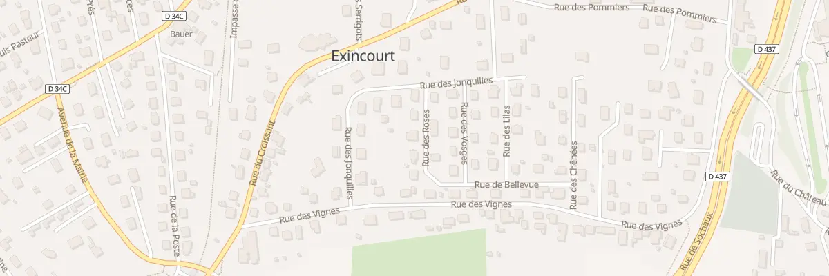 Plan du 5 Rue des Roses à Exincourt