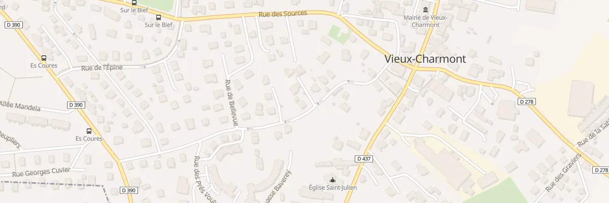 Plan du 12 Rue des Vignoles à Vieux-Charmont