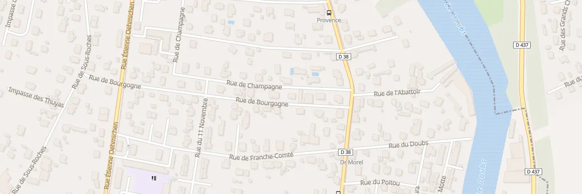 Plan du 6 Rue de Bourgogne à Valentigney