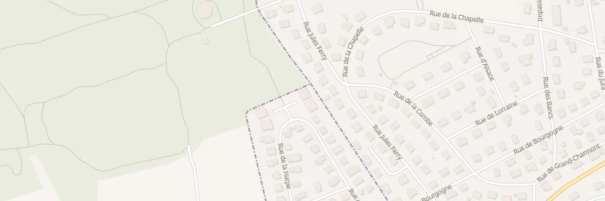 Plan du 14 Rue de la Harpe à Vieux-Charmont
