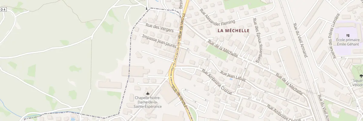 Plan du 30 Rue Ambroise Croizat à Belfort