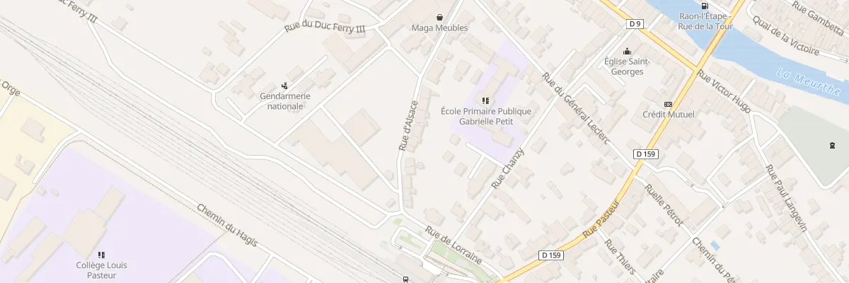 Plan du 23 Rue d’Alsace à Raon-l’Étape