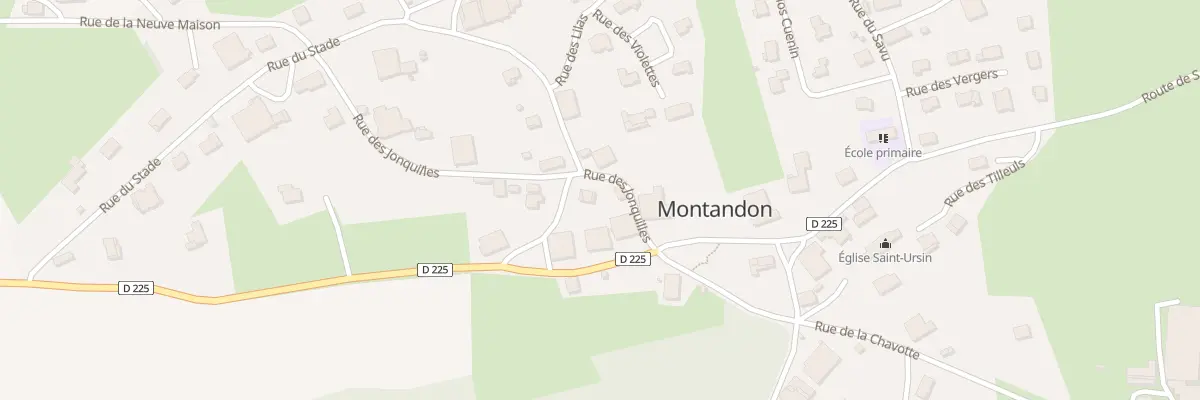 Plan du 2 Rue des Jonquilles à Montandon