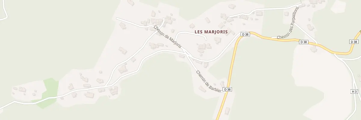 Plan du 9005 Les Marjoris à Tanneron