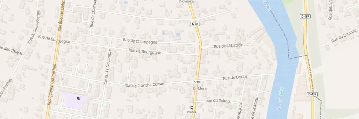 Plan du 1 Rue de Bourgogne à Valentigney