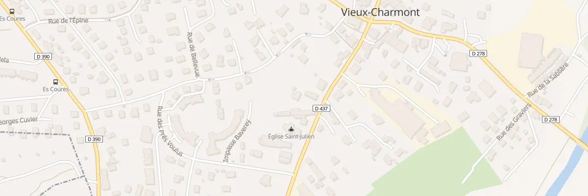 Plan du 13 Rue de Belfort à Vieux-Charmont