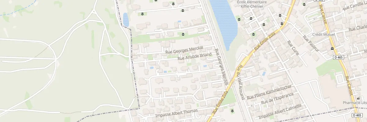 Plan du 9 Rue Aristide Briand à Valdoie