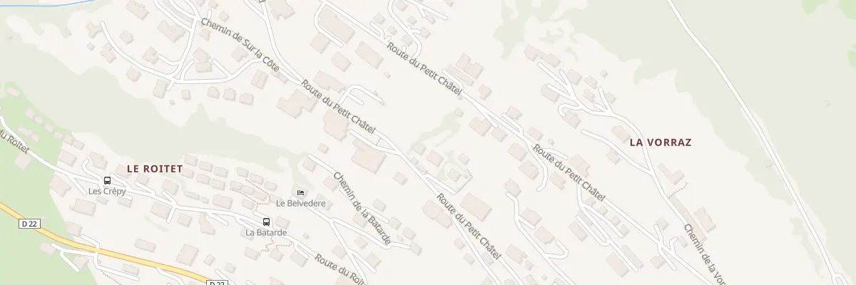 Plan du 1084 Rte du Petit Châtel à Châtel