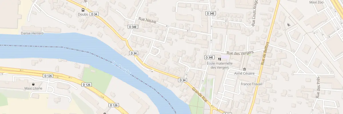 Plan du 23A Grande Rue à Audincourt