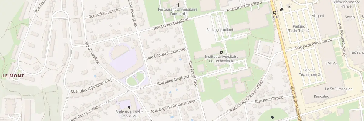 Plan du 23 Rue Engel Gros à Belfort