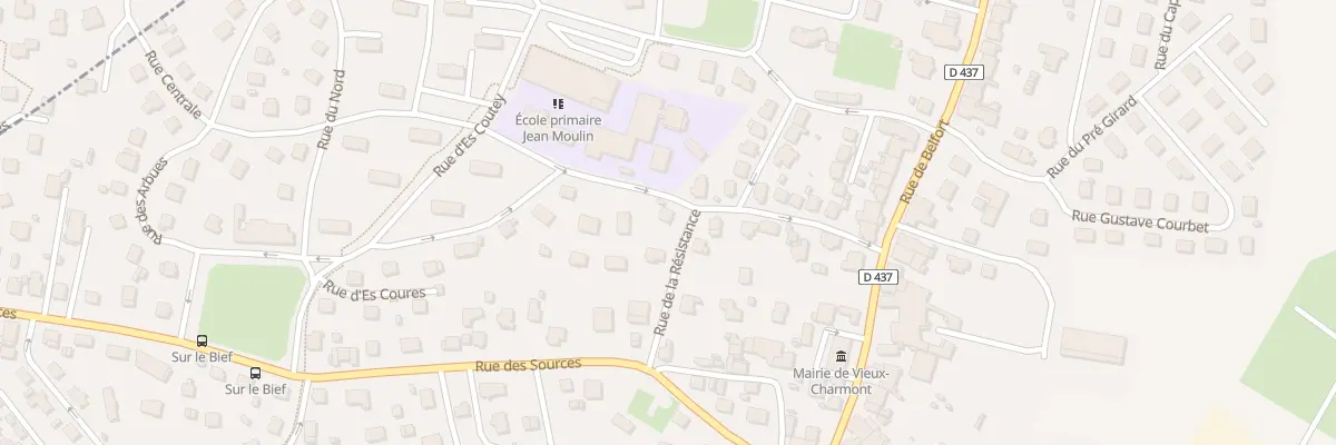 Plan du 18 Rue de la Résistance à Vieux-Charmont