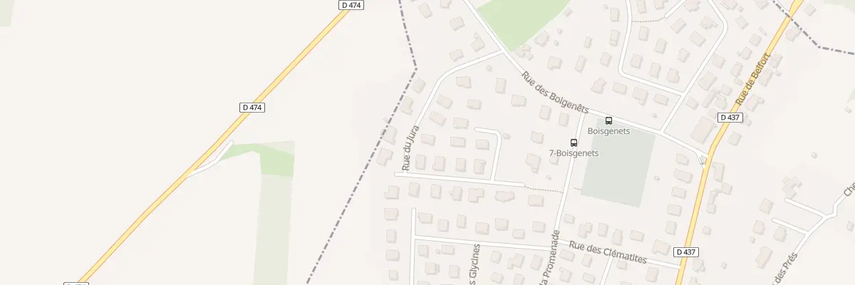 Plan du 7 Rue du Jura à Vieux-Charmont
