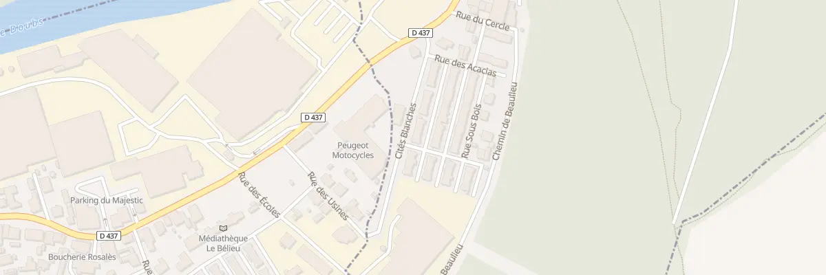 Plan du 6 Rue des Cites Blanches à Valentigney