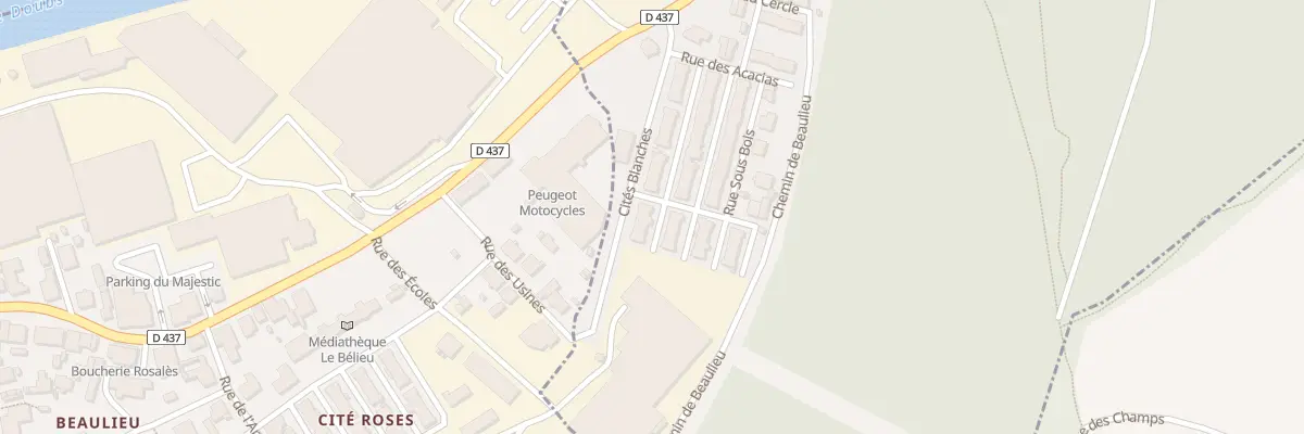 Plan du 49 Rue des Cites Blanches à Valentigney