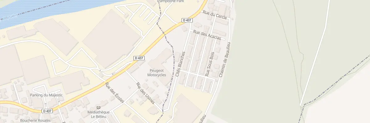 Plan du 5 Rue des Cites Blanches à Valentigney