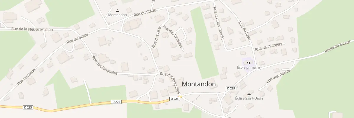 Plan du 5 Rue des Violettes à Montandon