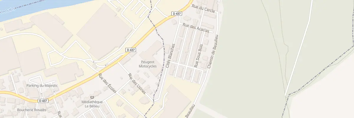 Plan du 7 Rue des Cites Blanches à Valentigney