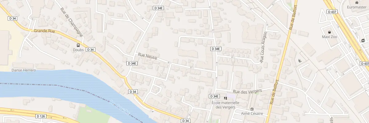 Plan du 4 Rue Neuve à Audincourt