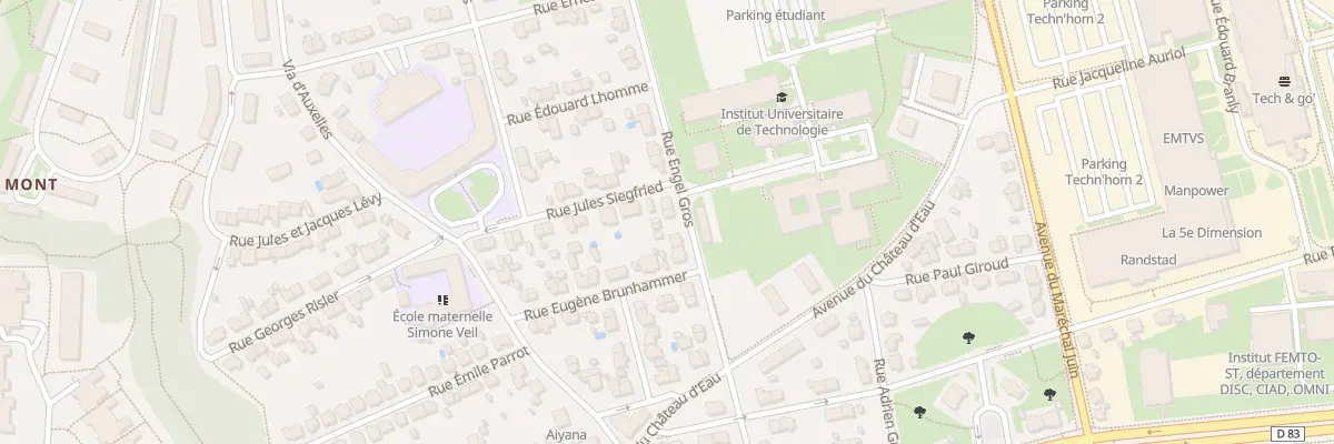 Plan du 15 Rue Engel Gros à Belfort