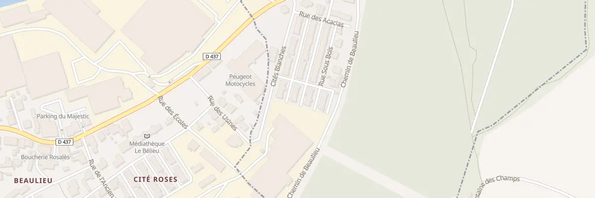 Plan du 46 Rue des Cites Blanches à Valentigney