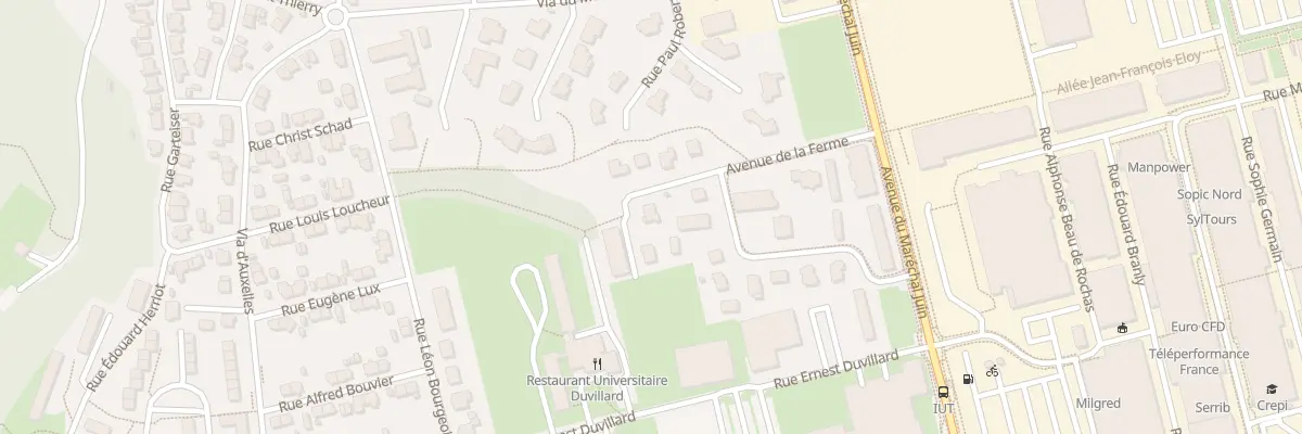 Plan du 13 Av de la Ferme à Belfort