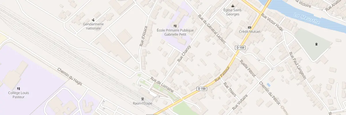 Plan du 4 Rue Chanzy à Raon-l’Étape