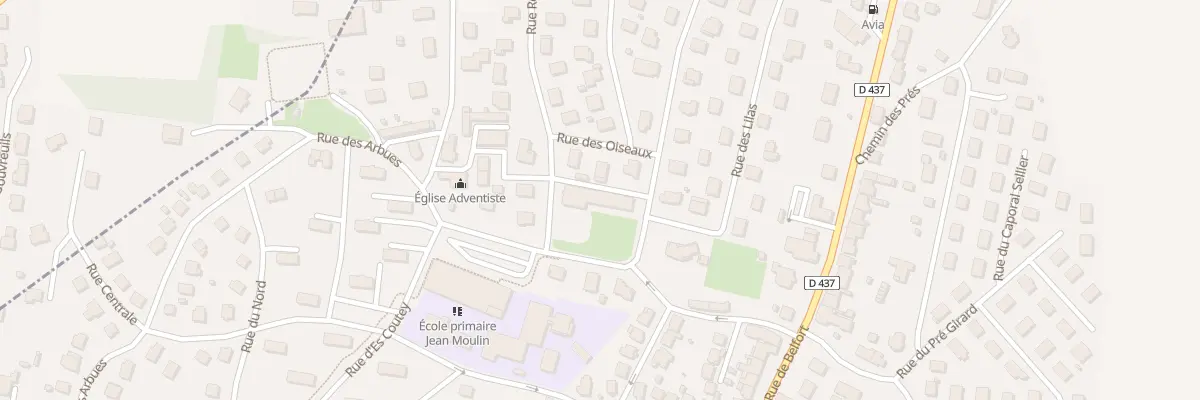 Plan du 3 Rue de la Promenade à Vieux-Charmont