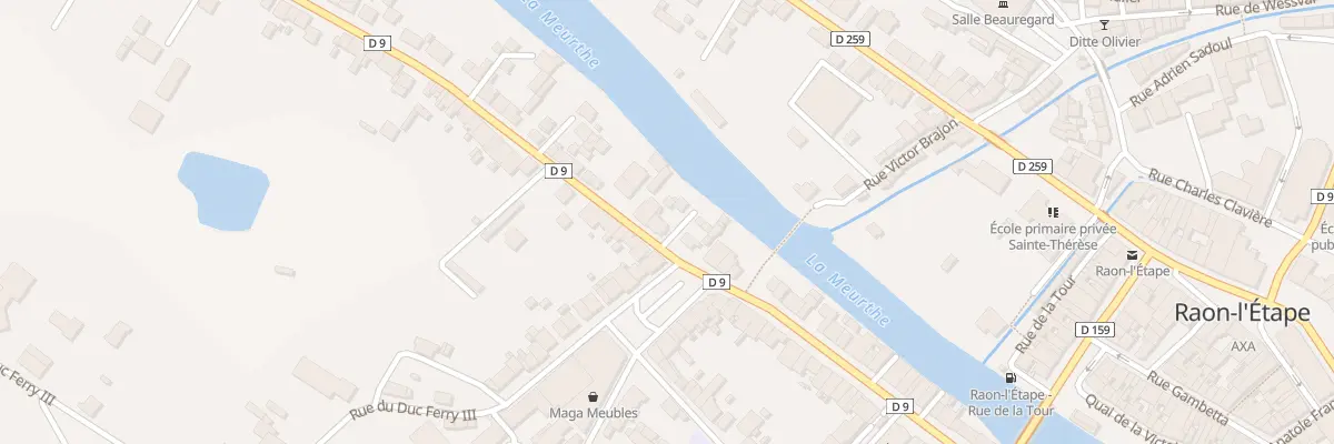 Plan du 6 Rue Emile Zola à Raon-l’Étape