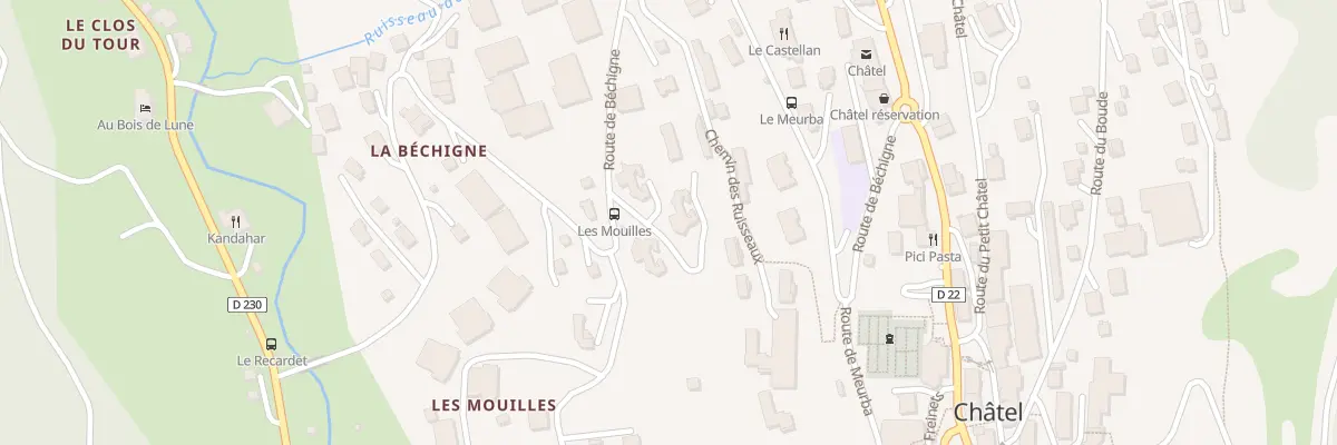 Plan du 811 Rte de la Béchigne à Châtel