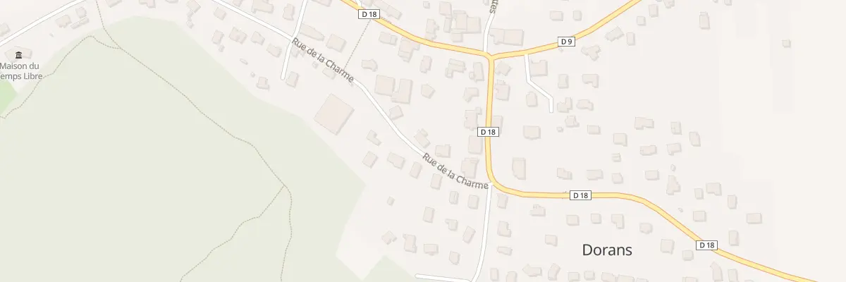 Plan du 2 Rue de la Charme à Dorans