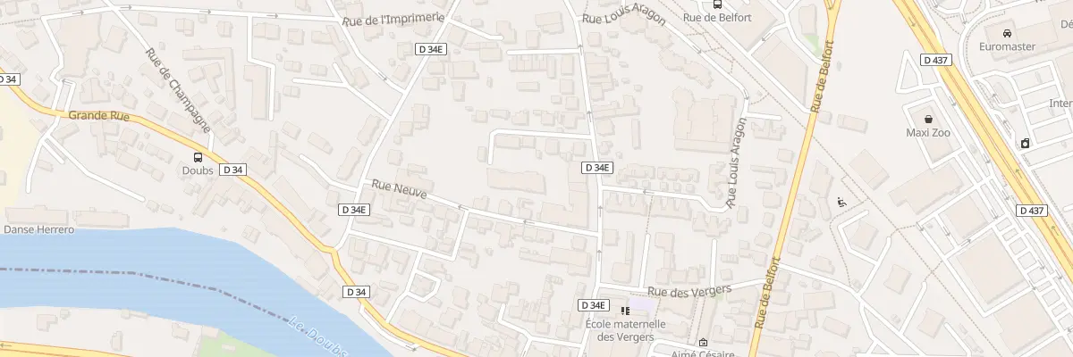 Plan du 15A Rue Albert Parrot à Audincourt
