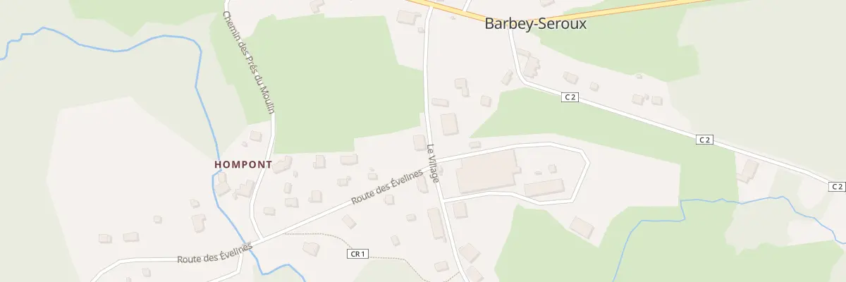 Plan du 8 Au Village à Barbey-Seroux