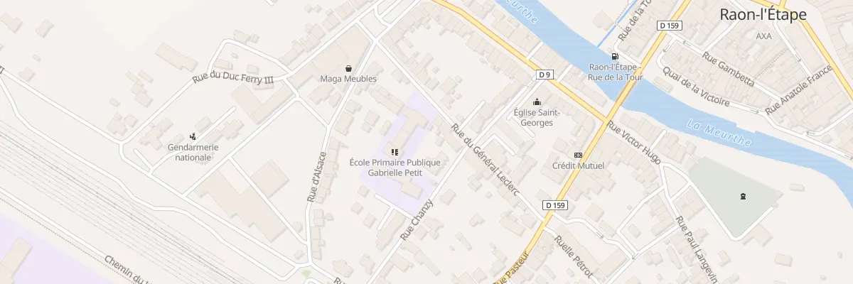 Plan du 15 Rue du Général Leclerc à Raon-l’Étape