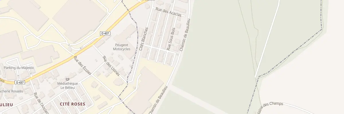 Plan du 37 Rue des Cites Blanches à Valentigney