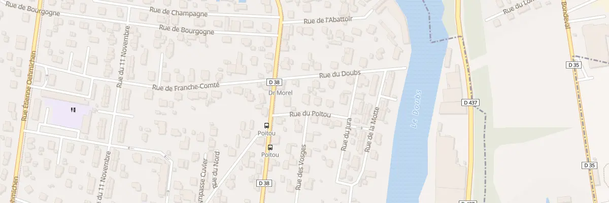 Plan du 1 Rue du Poitou à Valentigney