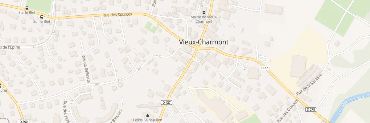 Plan du 23 Rue de Belfort à Vieux-Charmont