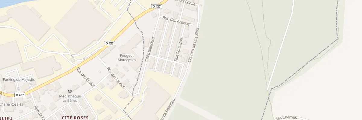 Plan du 9 Rue sous Bois à Valentigney