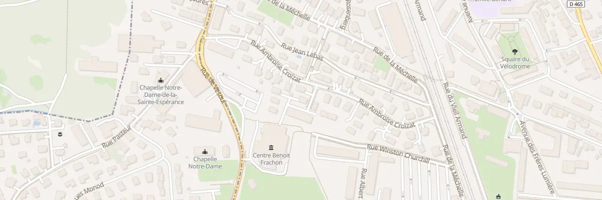 Plan du 45 Rue Ambroise Croizat à Belfort