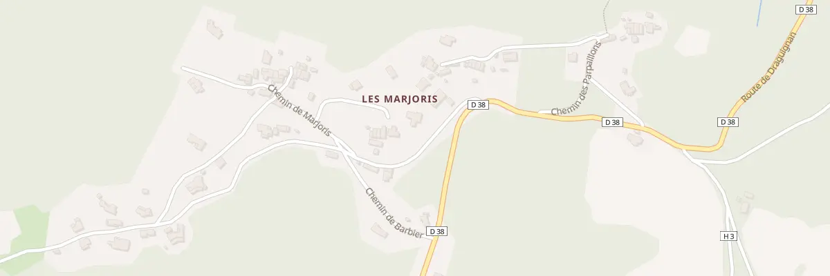 Plan du 5318 Les Marjoris à Tanneron