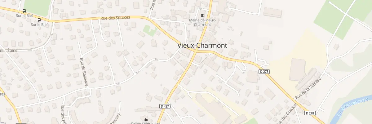 Plan du 25 Rue de Belfort à Vieux-Charmont