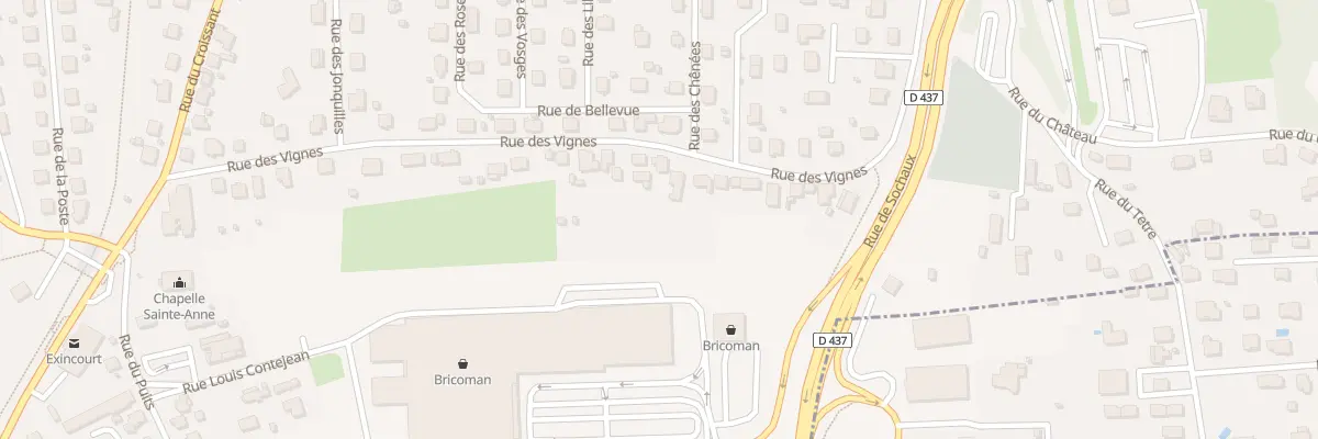 Plan du 17 Rue des Vignes à Exincourt