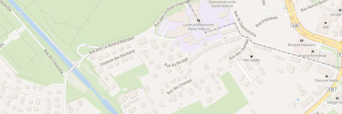 Plan du 14 Rue du Bocage à Bavilliers