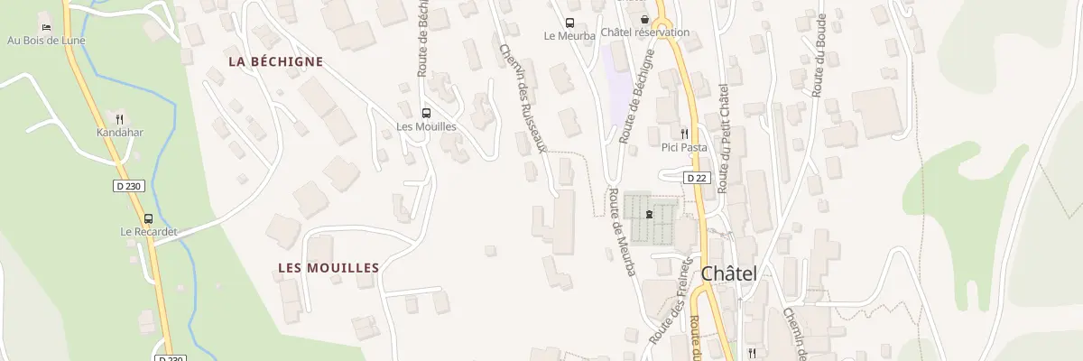 Plan du 246 Che des Ruisseaux à Châtel