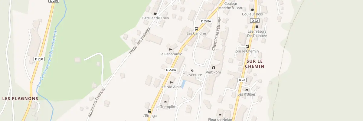 Plan du 455 Rte du Linga à Châtel