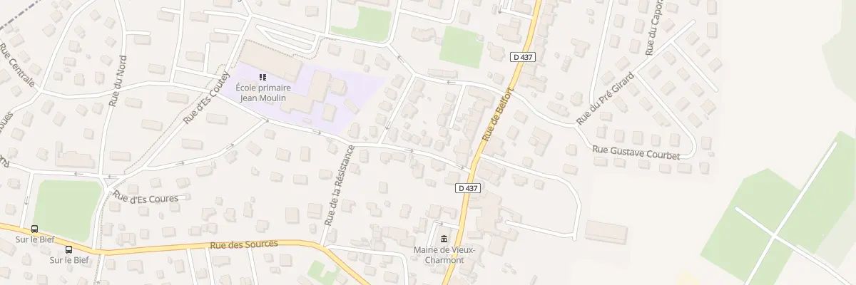 Plan du 6 Rue de la Résistance à Vieux-Charmont