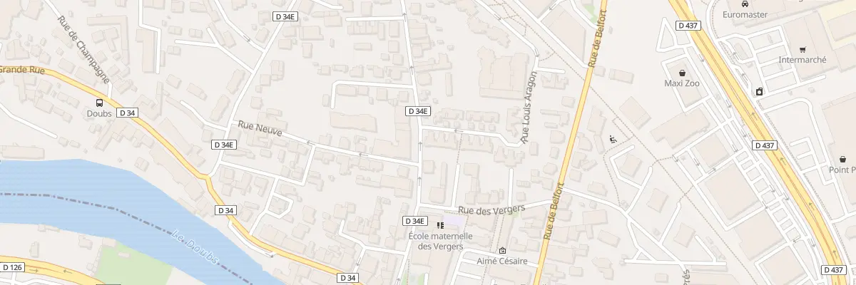 Plan du 55 Rue Louis Aragon à Audincourt