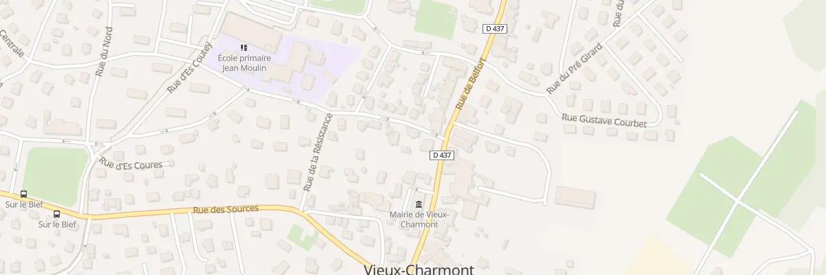 Plan du 1 Rue de la Résistance à Vieux-Charmont