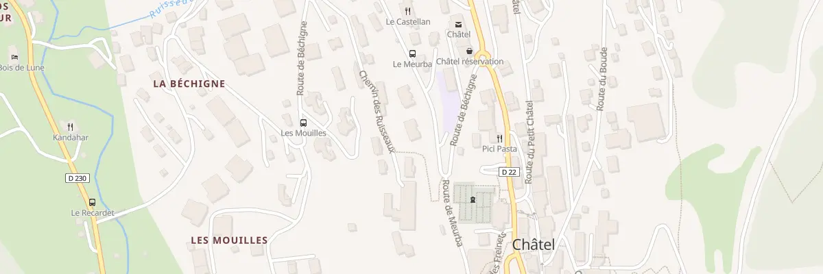Plan du 211 Rte de la Béchigne à Châtel