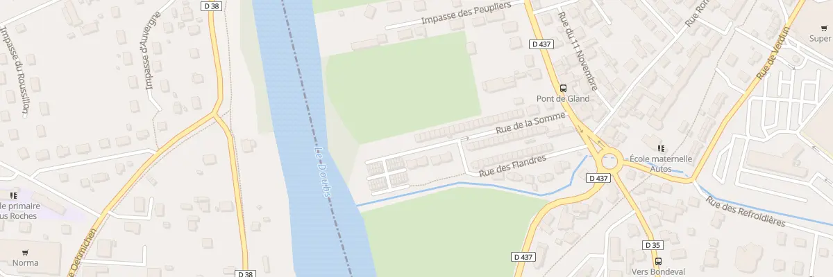 Plan du 40 Rue de la Somme à Audincourt